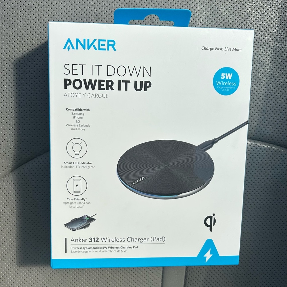 Anker 312 Wireless Charger Pad - Dark Gray
